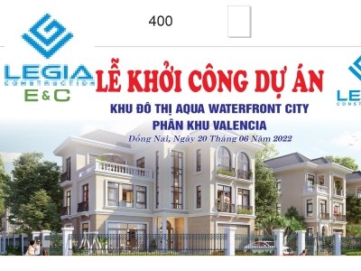 Cty vừa trúng thầu và đã khởi công dự án Aqua City